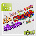 Lade das Bild in den Galerie-Viewer, Waterslide Decal SPUR G - 1:22,5 LGB Gartenbahn Graffiti Set B Beschriftung Modellbau Beschriftung
