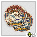 Lade das Bild in den Galerie-Viewer, High Octane Chaos Road Runner Aufkleber 2er Set Retro Vintage Oldschool
