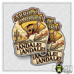 Lade das Bild in den Galerie-Viewer, Speedy Gonzales Arriba Arriba Vintage Retro Aufkleber 2er Set Oldschool Sticker
