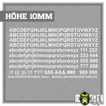 Lade das Bild in den Galerie-Viewer, Aufkleber 262teilig Modellbau RC Slotcar Bahn Zahlen Buchstaben Sticker 10mm
