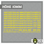 Lade das Bild in den Galerie-Viewer, Aufkleber 262teilig Modellbau RC Slotcar Bahn Zahlen Buchstaben Sticker 10mm
