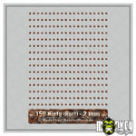 Lade das Bild in den Galerie-Viewer, 3D Nieten ROST selbstklebend 1 / 1,5 / 2 / 4 / 6 mm Modellbau RC Nietköpfe
