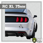 Lade das Bild in den Galerie-Viewer, 2er Set lustige Auto Aufkleber Strichmännchen RC Car Heckscheibe Tuning 75 mm XL
