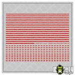Lade das Bild in den Galerie-Viewer, 3D Aufkleber Linien &amp; Streifen 3/4 mm Rot Durchgehend &amp; Unterbrochen Modellbau
