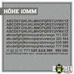 Lade das Bild in den Galerie-Viewer, Aufkleber 262teilig Modellbau RC Slotcar Bahn Zahlen Buchstaben Sticker 10mm
