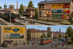Lade das Bild in den Galerie-Viewer, DDR Werbebanner Set A - 1:87 H0 Modellbahn Reklame Schilder Diorama Zubehör
