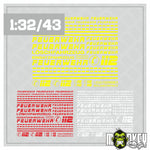 Lade das Bild in den Galerie-Viewer, Feuerwehr Aufkleber Set 1:32 1:43 Einsatzfahrzeuge Modellbau Sticker 112
