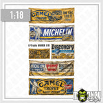 Lade das Bild in den Galerie-Viewer, Camel Trophy Banner Set 1:18 RC Crawler Offroad Werkstatt Deko Vintage Style
