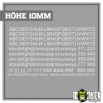 Lade das Bild in den Galerie-Viewer, Aufkleber 262teilig Modellbau RC Slotcar Bahn Zahlen Buchstaben Sticker 10mm
