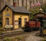 Lade das Bild in den Galerie-Viewer, LGB Bahnhof MUDAU-Set 1:22,5 Epoche III 1960er Gartenbahn Aufkleber Beschriftung
