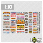 Lade das Bild in den Galerie-Viewer, RC Crawler Aufkleber Bumper Sticker Set 1:10 Offroad Tuning Pickup Modellbau
