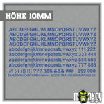 Lade das Bild in den Galerie-Viewer, Aufkleber 262teilig Modellbau RC Slotcar Bahn Zahlen Buchstaben Sticker 10mm
