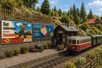 Lade das Bild in den Galerie-Viewer, 6tlg. DDR LGB Werbebanner 1:22,5 Spur G Gartenbahn Reichsbahn Modellbau Set Deko
