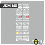 Lade das Bild in den Galerie-Viewer, JDM Asia Drift Sponsoren Aufkleber JAPAN 1:10 JDM Tuning RC Modellbau Set
