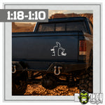 Lade das Bild in den Galerie-Viewer, 4er Set lustige Modellbau Aufkleber RC Auto Crawler Truck Traktor 1:10–1:18
