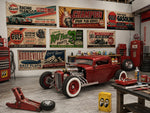 Lade das Bild in den Galerie-Viewer, 7tlg. Aufkleber Werkstattbanner 1:32 1:24 Carrera Slotcar Garage Diorama Set F
