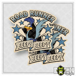 Lade das Bild in den Galerie-Viewer, Roadrunner Vintage Sticker Aufkleber 2er Set Oldschool Klassiker USA Cars
