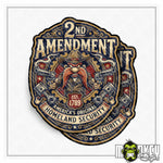 Lade das Bild in den Galerie-Viewer, 2er Set 2nd Amendment Aufkleber USA Biker Cowboy Vintage US Car Garage Retro
