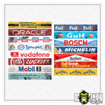 Lade das Bild in den Galerie-Viewer, Used Bandenwerbung Carrera Leitplanke Racing 1:32 1:24 Slotcar 140 &amp; 70mm
