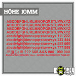 Lade das Bild in den Galerie-Viewer, Aufkleber 262teilig Modellbau RC Slotcar Bahn Zahlen Buchstaben Sticker 10mm

