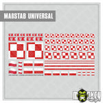 Lade das Bild in den Galerie-Viewer, 72x Polen Poland Hoheitszeichen Schachbrett Flagge Aufkleber Decals Modellbau
