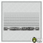 Lade das Bild in den Galerie-Viewer, 3D Lüftungsschlitze 2–10 mm selbstklebend Modellbau RC LGB erhaben Aufkleber
