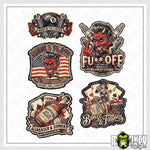 Lade das Bild in den Galerie-Viewer, XL US Car Hot Rod Sticker Set B Oldschool Devil’s Race Pickup V8 Aufkleber
