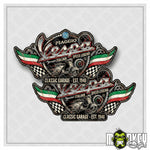 Lade das Bild in den Galerie-Viewer, Vespa Retro Vintage Sticker Aufkleber 2er Set Oldschool Klassiker Italy Scooter
