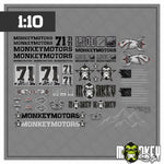 Lade das Bild in den Galerie-Viewer, RC Crawler Aufkleber Set A 1:10 1:14 Monkeymotors Offroad Modellbau Sticker
