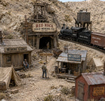 Lade das Bild in den Galerie-Viewer, LGB 1:22,5 Western Goldmine Minen-Camp Schilder Aufkleber USA Modellbahn Zubehör
