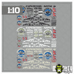 Lade das Bild in den Galerie-Viewer, Expeditions / Trophy Set Aufkleber 1:10 Himalaya RC Modellbau Sticker Crawler
