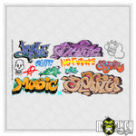 Lade das Bild in den Galerie-Viewer, B - Graffiti Sticker Set Aufkleber RC Modellbau 1:10 1:14 1:22,5 Tamiya LGB
