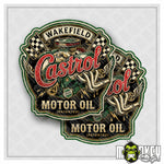 Lade das Bild in den Galerie-Viewer, Castrol Petroliana Aufkleber 2er Set Service Station Oldtimer Classic Car
