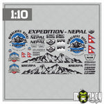 Lade das Bild in den Galerie-Viewer, Expeditions / Trophy Set Aufkleber 1:10 Himalaya RC Modellbau Sticker Crawler
