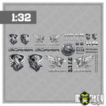 Lade das Bild in den Galerie-Viewer, Scania Greif V8 1:32 1:18 Tamiya RC Aufkleber LKW Truck Modellbau Sticker Set

