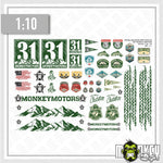 Lade das Bild in den Galerie-Viewer, RC Crawler Aufkleber Set C #31 1:10 1:14 Monkeymotors Offroad Modellbau Sticker
