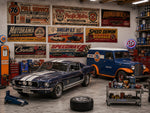 Lade das Bild in den Galerie-Viewer, 7tlg. Sticker Garagen Banner Set 1:32 1:24 Carrera Slotcar Modellbau Diorama C
