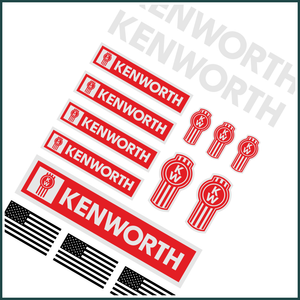 15er Set Kenworth Red Chrom
