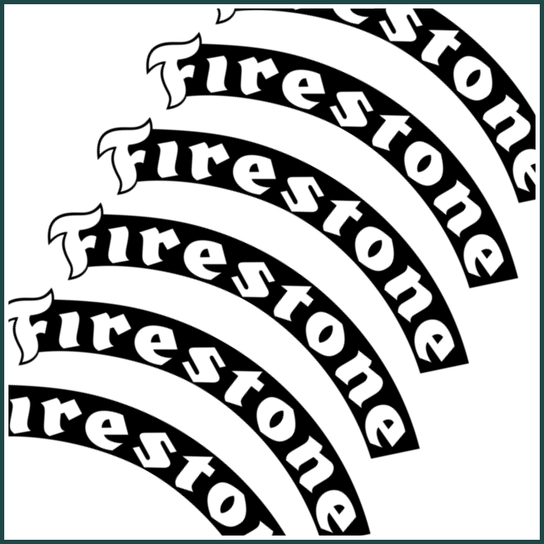 Set Reifenbeschriftung Firestone